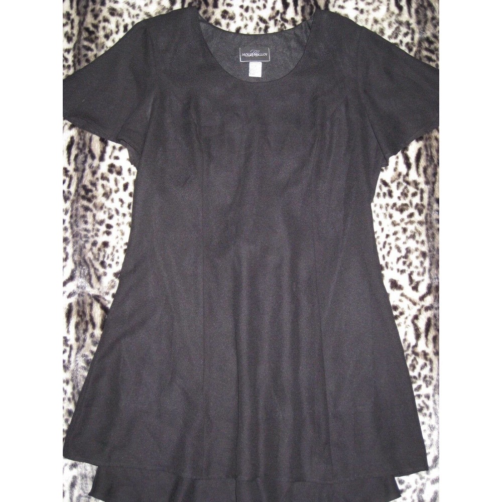 MOLLY MALLOY 16 Black Dress Butterfly Sleeves